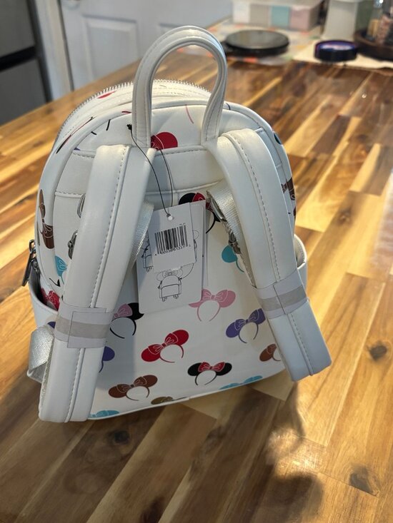Disney Parks Minnie Ears Holder Loungefly Mini Backpack NWT